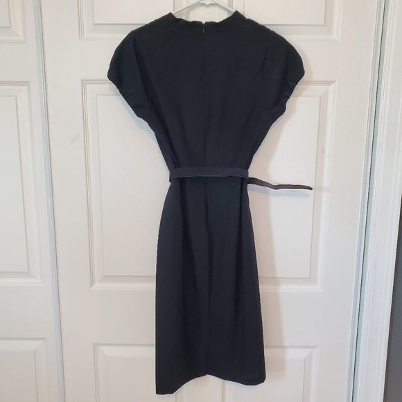 Banana Republic Black Work Dress with Matching Belt - Size 8 - Picture 3 of 7